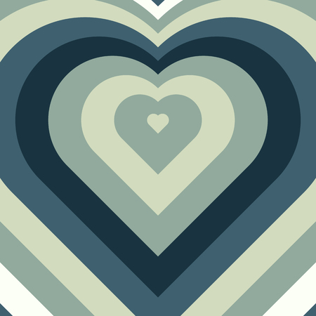 Vector blended colorful hearts.のイラスト素材