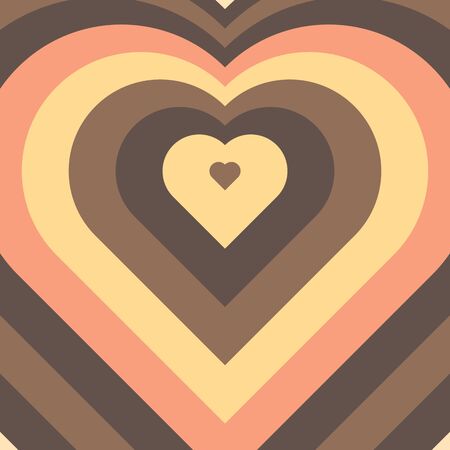 Blended colorful hearts.のイラスト素材