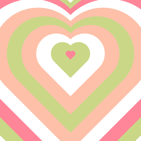 Blended colorful hearts.のイラスト素材