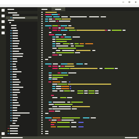User interface concept, program for code or design.のイラスト素材