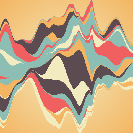 Big data visualization. Streamgraph. Futuristic infographic. Information aesthetic design.のイラスト素材