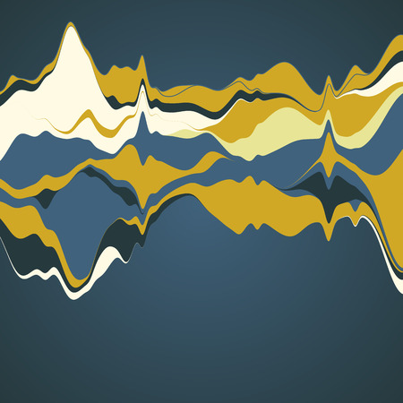 Big data visualization. Streamgraph. Futuristic infographic. Infの写真素材
