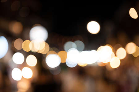 Light night bokeh city.の写真素材
