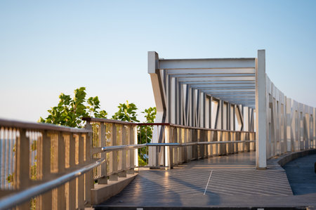 Landmark Khao Sam Muk Bang saen from Khao Sam Muk, Chonburi, Thailandの写真素材