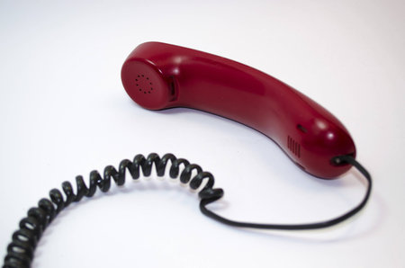 Telephone on holdの写真素材