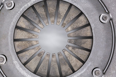 Car clutch, top view. Car parts.の写真素材