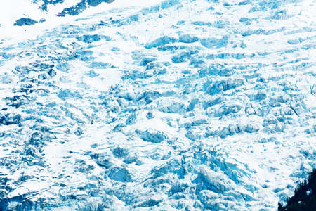 White glacier view on Mont Blanc mountainの写真素材