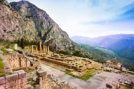 Ancient Apollo temple, Greece