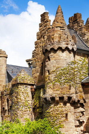 Old towers and walls of Lowenburg, Kassel Germanyのeditorial素材