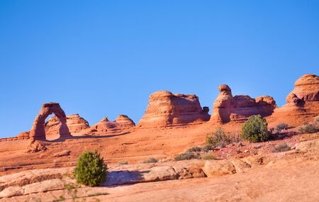 Delicate arch, Arches National Park, USA during summer sunny day