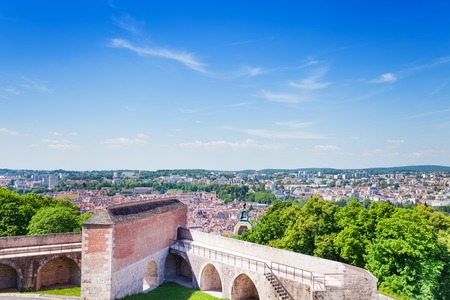 Besancon cityscape with citadel in the foregroundの写真素材