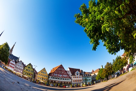 Market Square Marktplatz in Esslingen, Germanyの写真素材