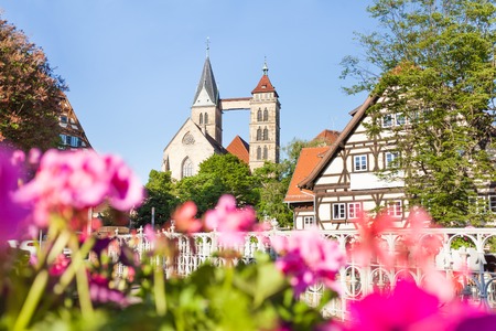 Church of St. Dionysius at sunny day, Esslingen