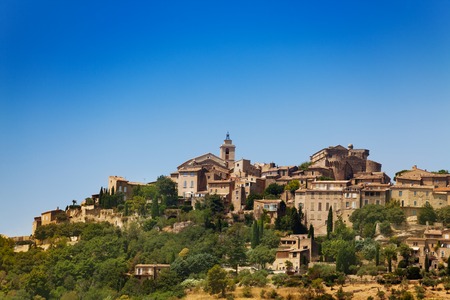 Gordes village view on the mountain, south Franceの写真素材