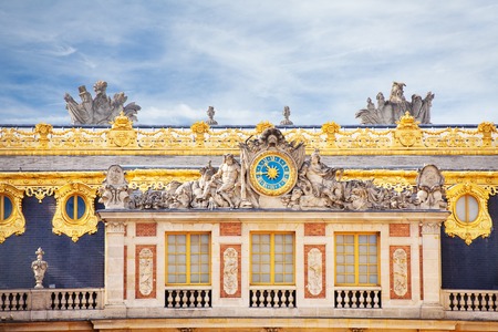 Luxury Marble Court facade of Versailles chateauの写真素材