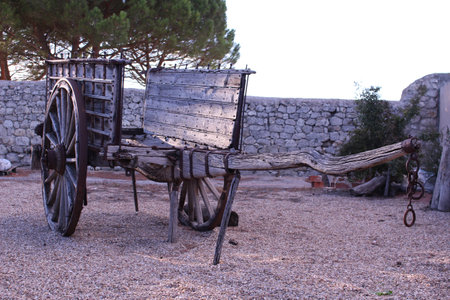 Old carriageの写真素材