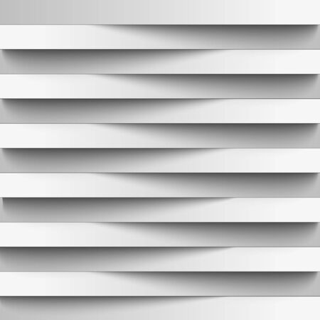 Infographics. Background, wallpaper for web design from realistic paper stripes shading. Light lines. White color in combination with gray. Overlapping strips of each other. Creativeのイラスト素材