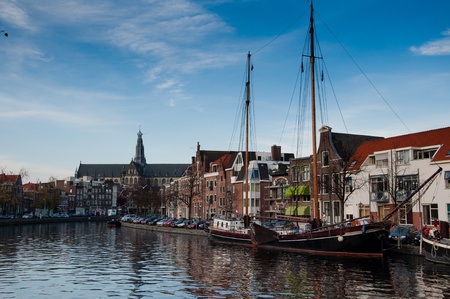 Haarlem city viewのeditorial素材