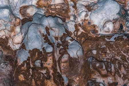 Cave of Inkaya ceiling and formations. Izmir, Turkey