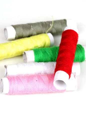 A color string spool in the fabric