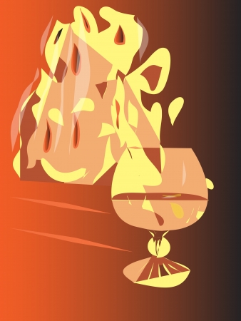 cognac and fireのイラスト素材