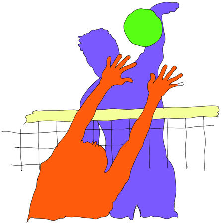 volleyballのイラスト素材