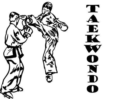 taekwondoのイラスト素材