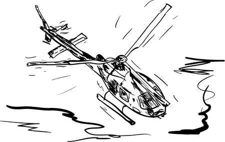 helicopterのイラスト素材