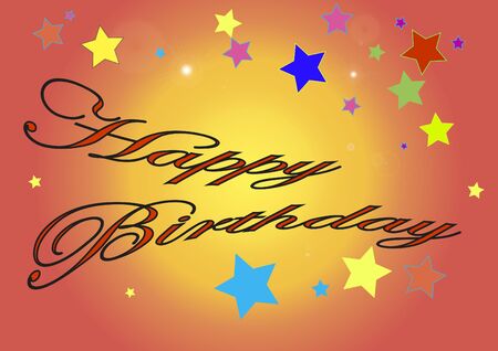 happy birtdayのイラスト素材