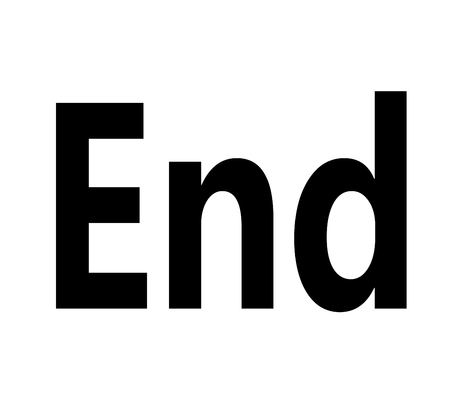 endのイラスト素材