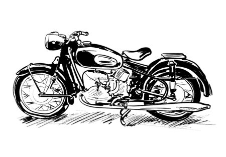 motorcycleのイラスト素材