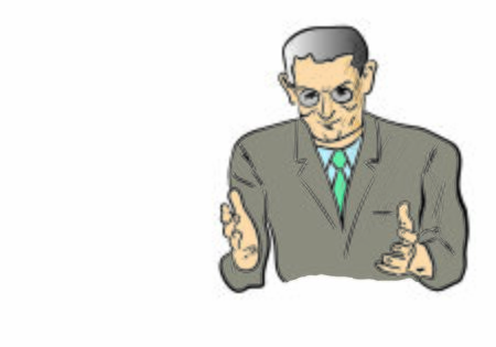 business man with his hands upのイラスト素材