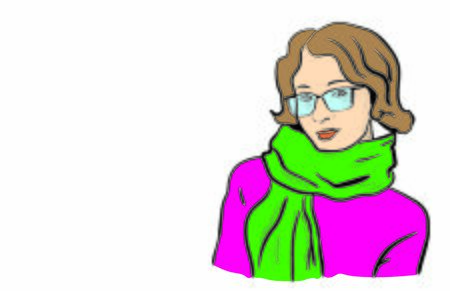 Illustration of a young womanのイラスト素材