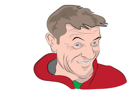 a person with a smileのイラスト素材