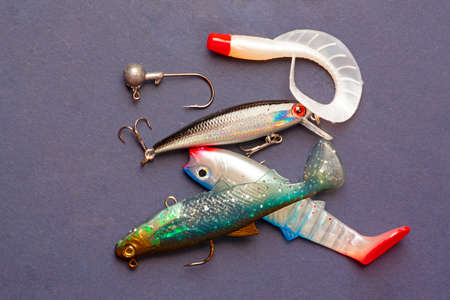 a fishing spoon-bait on white background