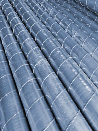 a ventilation pipes on the construction site