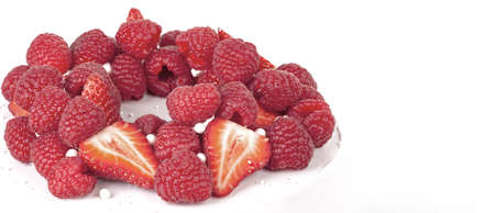 a very tasty cake with strawberries