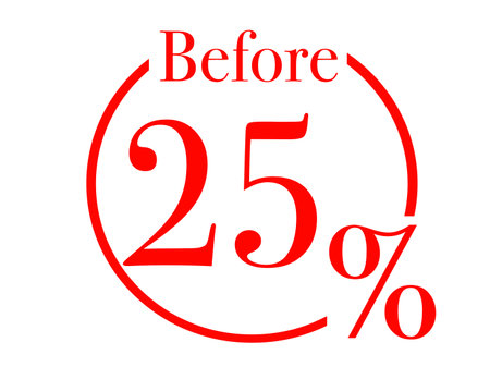 holiday discounts before 25%