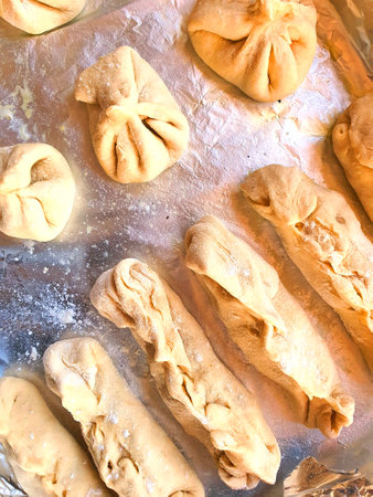 very tasty baked bread on the plate