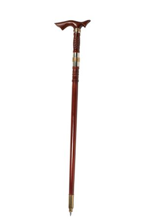 walking stick isolated on a white backgroundの写真素材