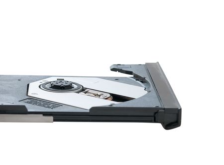 External dvd drive isolated on the white