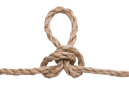 marines knot isolated on white backgroundの写真素材