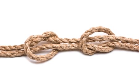 marines knot isolated on white backgroundの写真素材