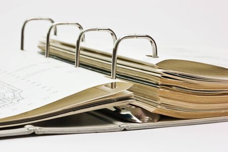 Open the folder with the documents closeup
の写真素材