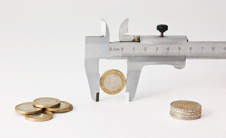 European coin and trammelの写真素材