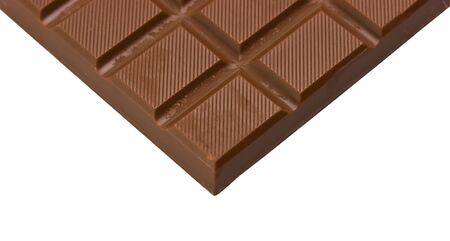 bar of chocolate isolated on white backgroundの写真素材