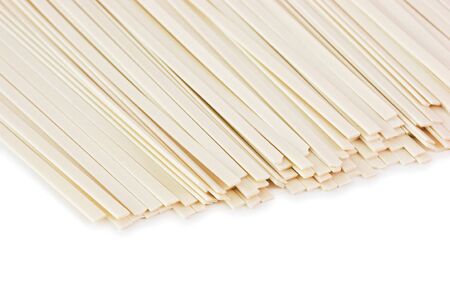 Japanese noodles isolated on a white backgroundの写真素材