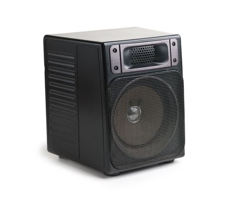 The musical equipment isolated on whiteの写真素材