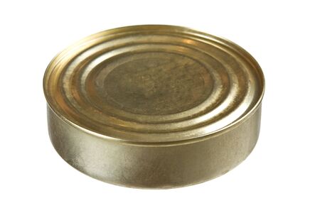 Food can solated on white backgroundの写真素材