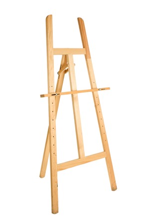 easel  isolated on a white backgroundの写真素材